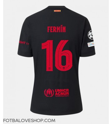 Barcelona Fermin Lopez #16 Venkovní Dres 2024-25 Krátký Rukáv
